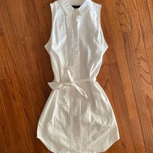 Banana Republic white shirt tail dress.  Size 6